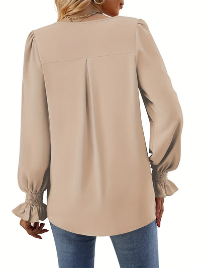 Ava | Graceful V-Neck Blouse