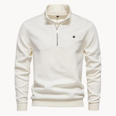 Lennox Mock Neck Zip Sweater