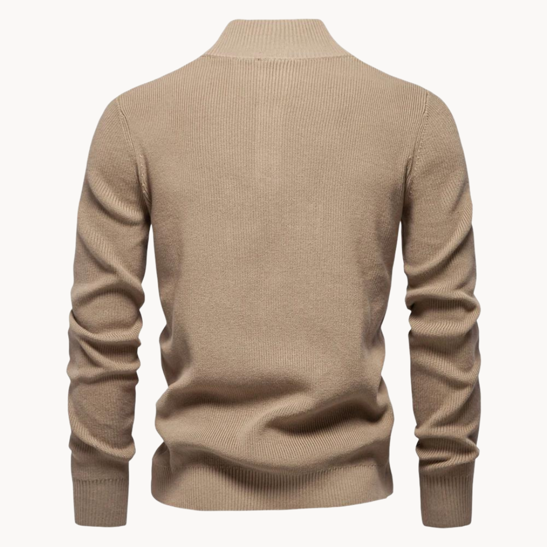 Ashton Button Mockneck Sweater