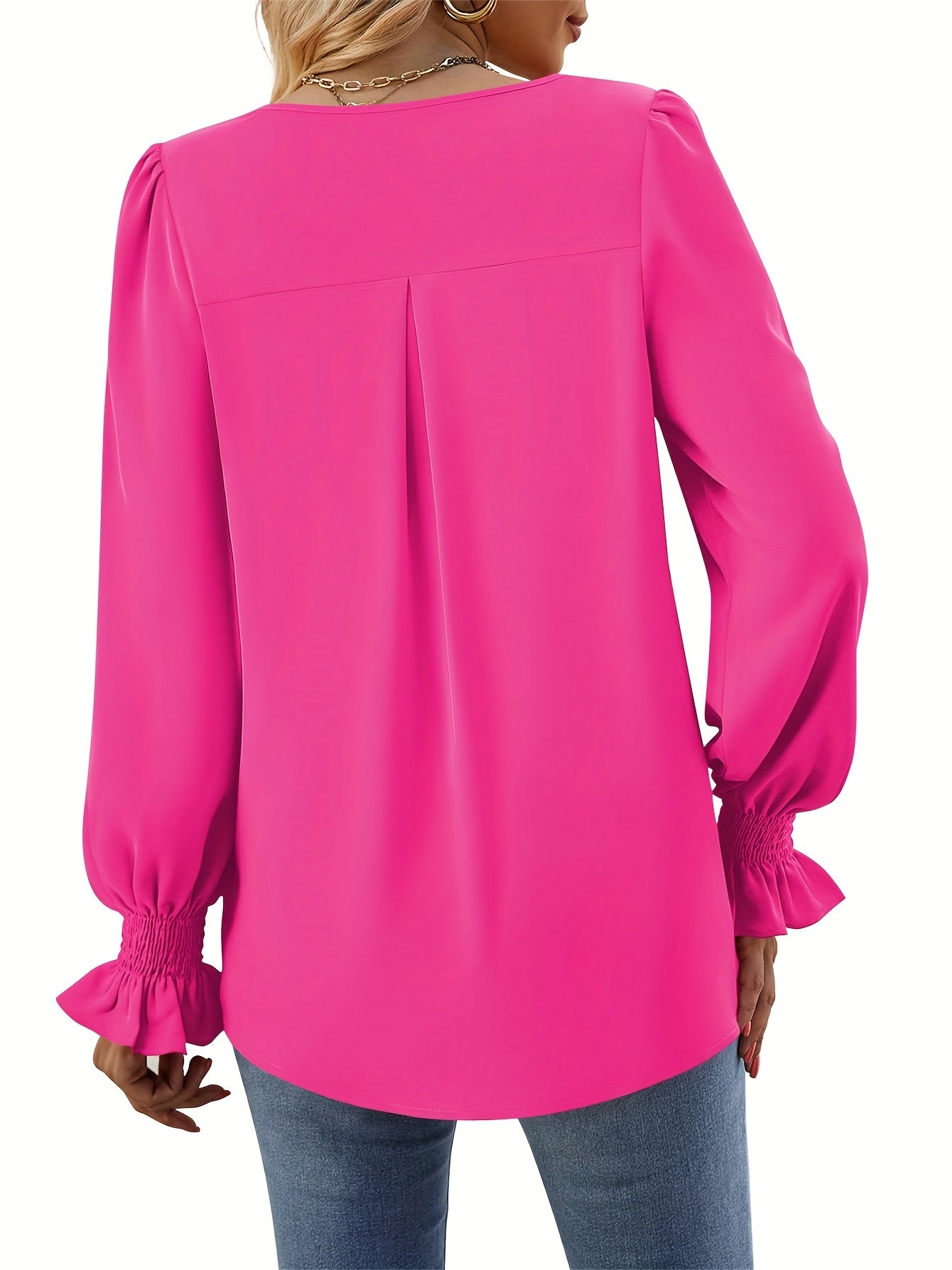 Ava | Graceful V-Neck Blouse