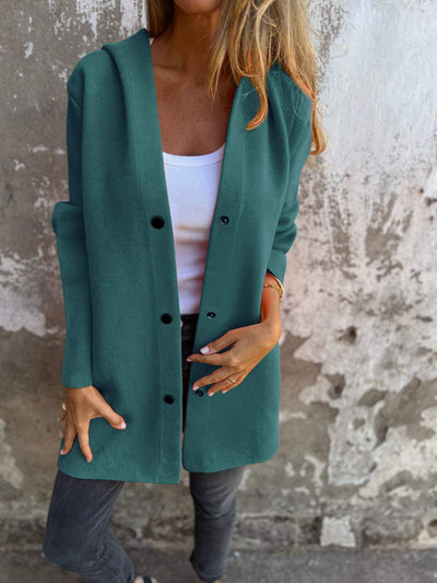 Adriana | Cardigan with buttons and hood