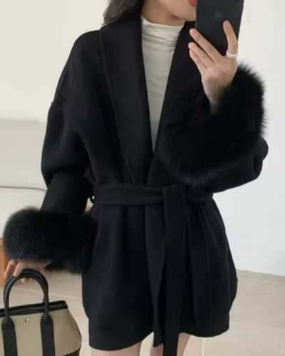 Alina| Luxury faux fur coat