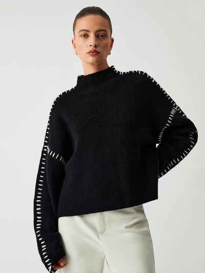 Emma/ Cozy Oversized Turtleneck