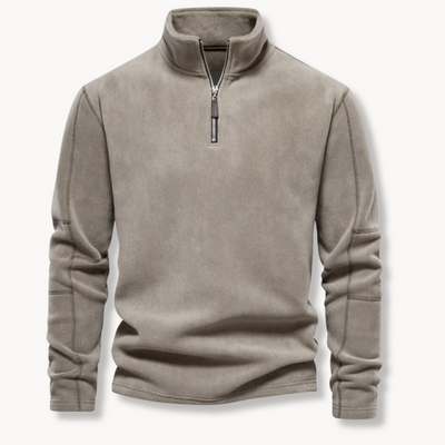 George Quarter Zip Fleece Sweater