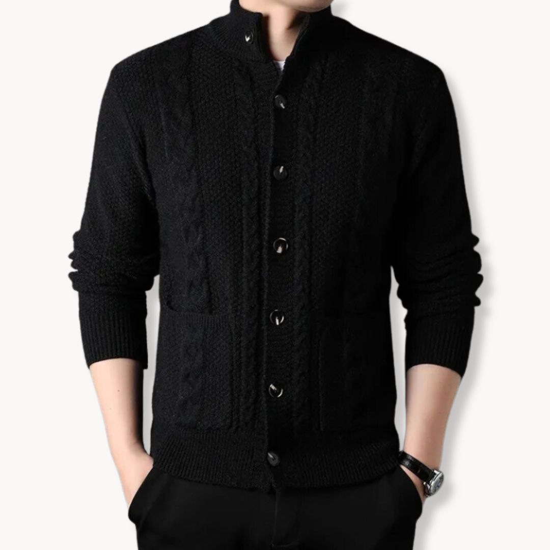 Soren Cable Wool Cardigan