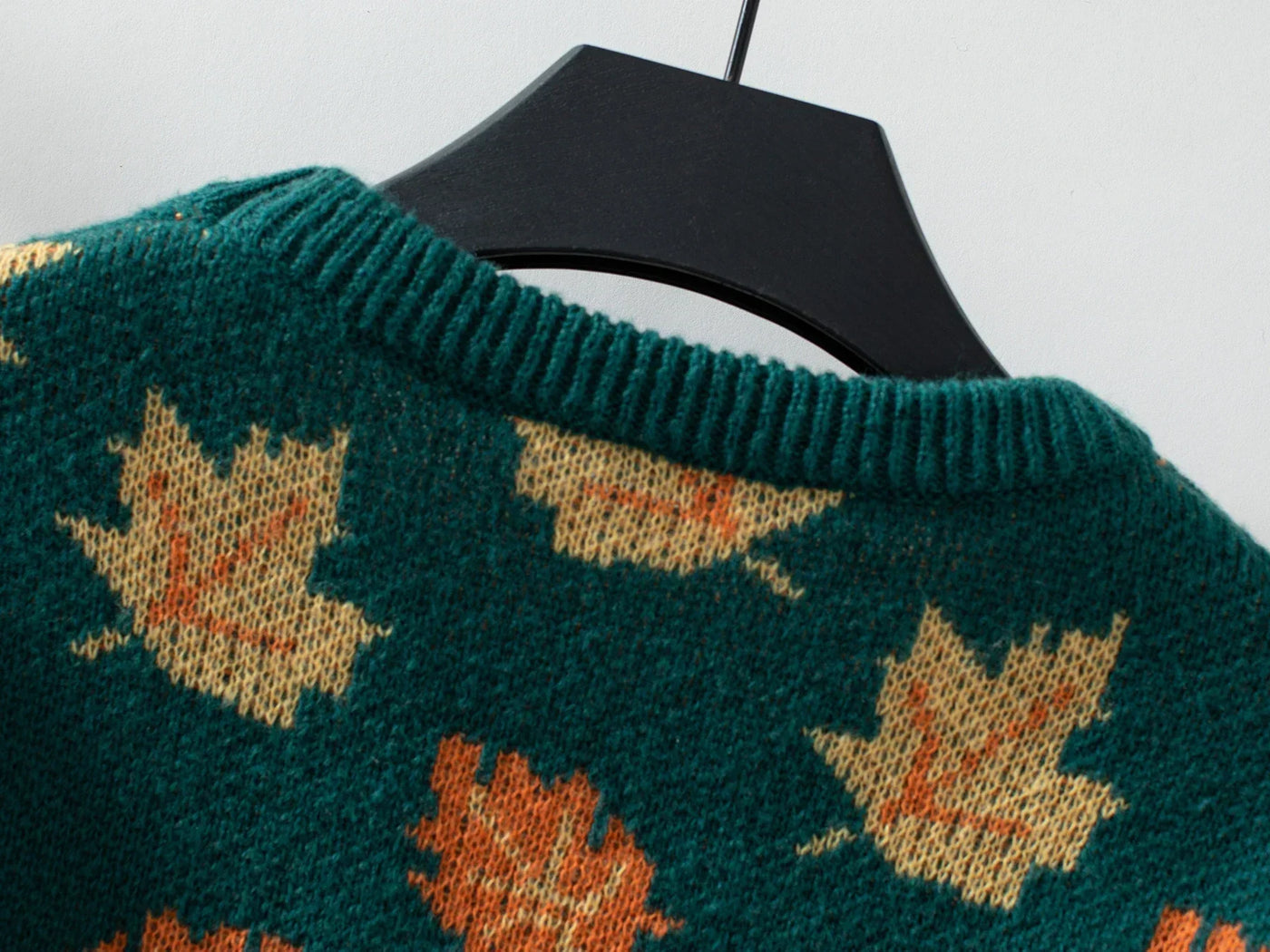 Autumn Leaves Knitted Pullover