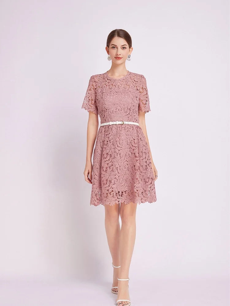 Jessica’s Serene Lace Dress