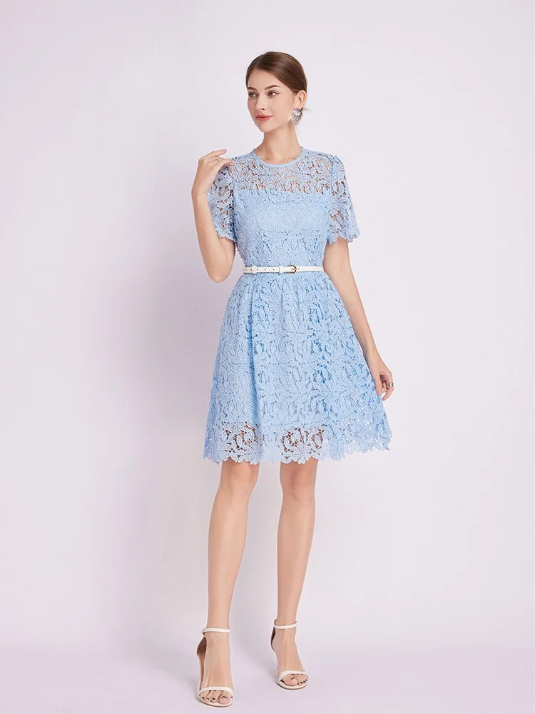 Jessica’s Serene Lace Dress