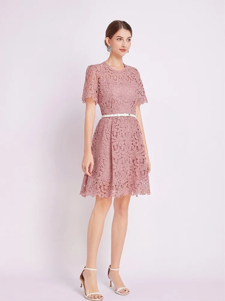 Jessica’s Serene Lace Dress