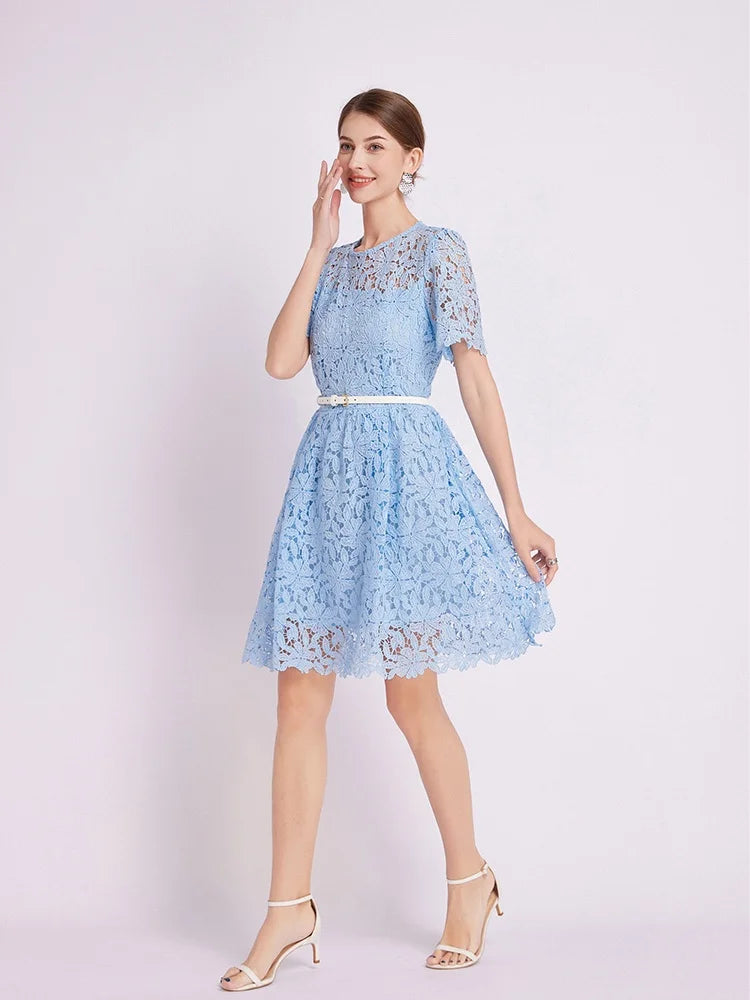 Jessica’s Serene Lace Dress