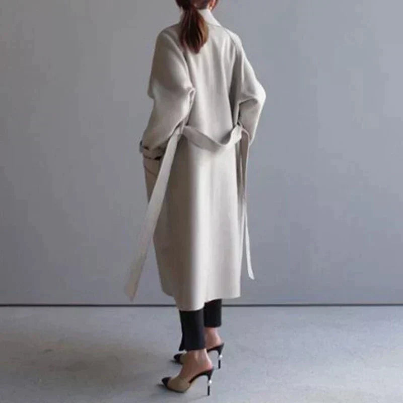 Sarah | Longline Wool Coat