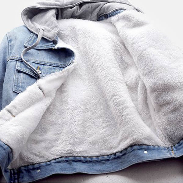 James/ Modern Denim Jacket with Hood