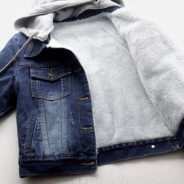 James/ Modern Denim Jacket with Hood