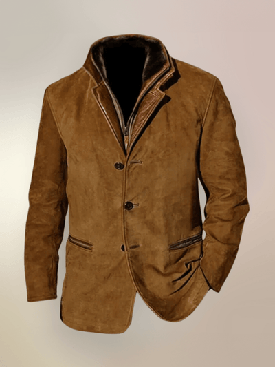 Rowan | Vintage Suede Jacket With Double Collar